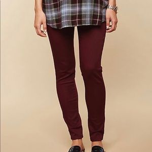Maroon Motherhood Maternity Skinny Jeans